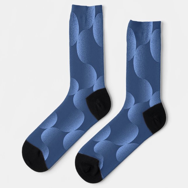 Calcetines Patrón vibrante azul (Izquierda)