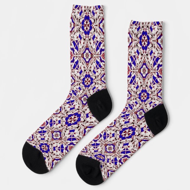 Calcetines Patrón Vibrante Multicolor (Izquierda)