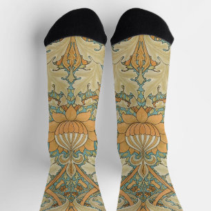 Calcetines Patrón vintage de William Morris St James Acanthus