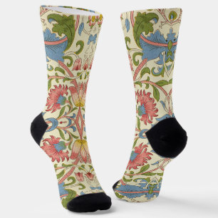 Calcetines Patrones florales de William Morris Loddon Blossom
