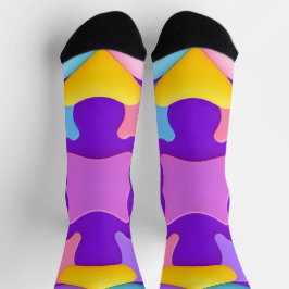 Calcetines Patrones geométricos abstractos coloridos