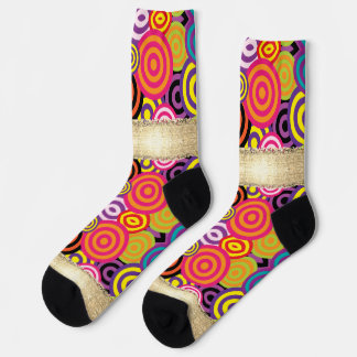 CALCETINES PATTERN AND GOLD