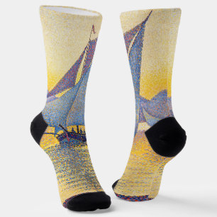 Calcetines Paul Signac - El puerto al atardecer, Opus 236