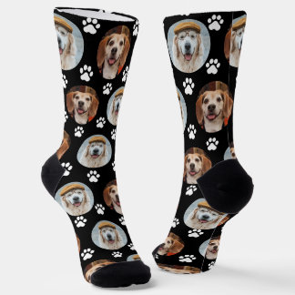 Calcetines Paw Print Black