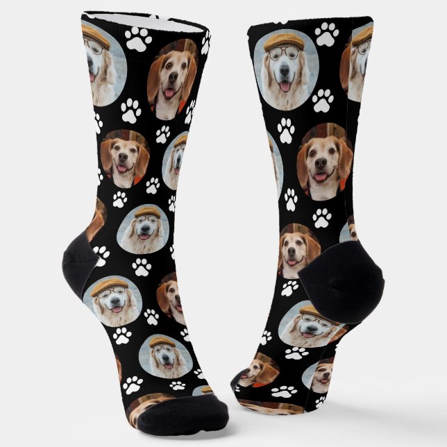 Calcetines Paw Print Black (Angular)