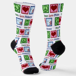 Calcetines Peace Love Phlebotomy Cute Phlebotomist