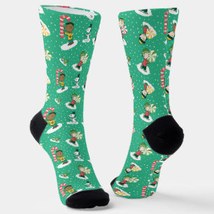 Calcetines Peanuts Peppermint Dreams Snowflake Pattern