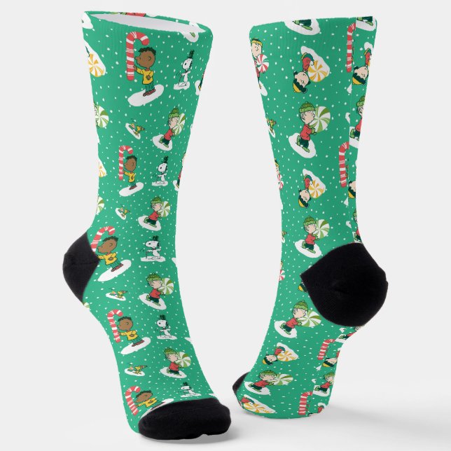 Calcetines Peanuts Peppermint Dreams Snowflake Pattern (Angular)