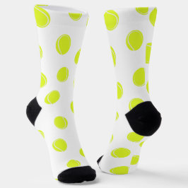 Calcetines Pelota de tenis con estampado blanco