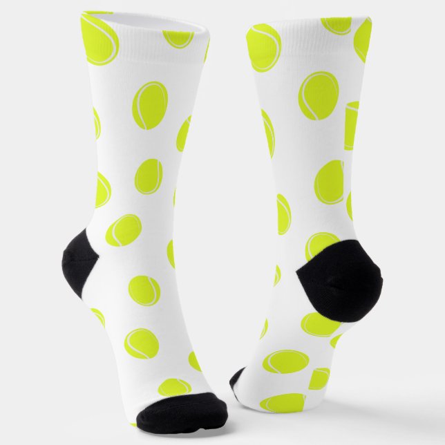 Calcetines Pelota de tenis con estampado blanco (Angular)