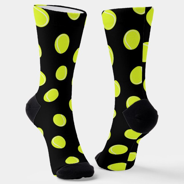 Calcetines Pelota de tenis con estampado negro (Angular)