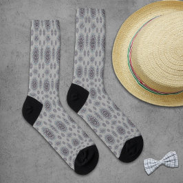 Calcetines Pequeña floral blanca caída al campo