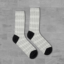 Calcetines Pequeña floral blanca caída al patrón rural