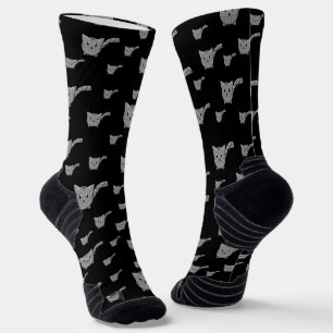 Calcetines Pequeñas Cristóbal Negra Y Gris
