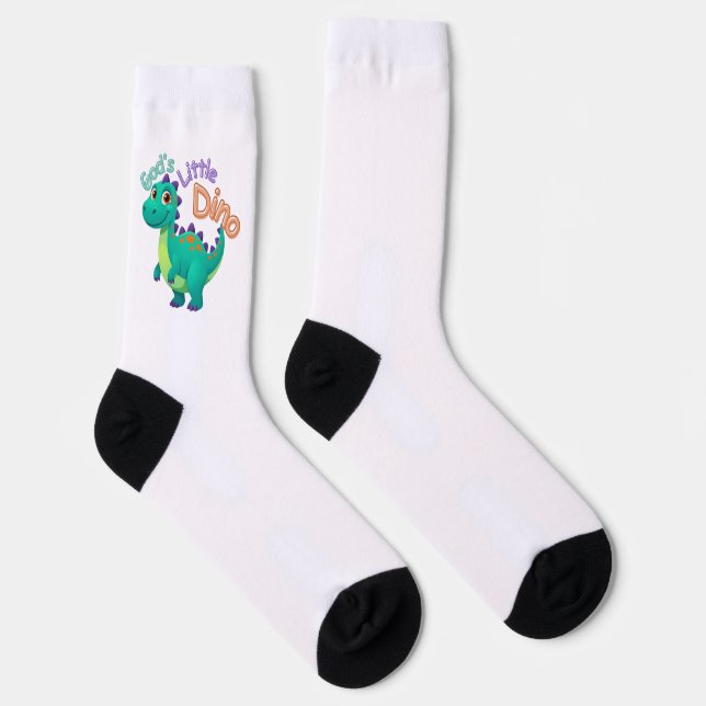 Calcetines pequeños dinosaurios de Dios (Derecha)