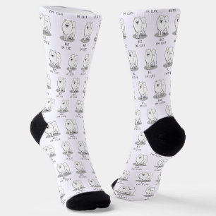 Calcetines Pero soy un buen Samoyed Perro Funny Sammie
