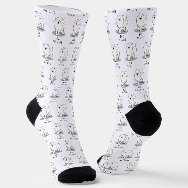Calcetines Pero soy un buen Samoyed Perro Funny Sammie (Angular)