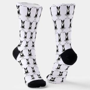 Calcetines Pero, soy un perro gracioso del Boston Terrier (ne