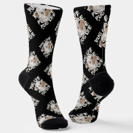 Calcetines Perro animal de la vida de Pug