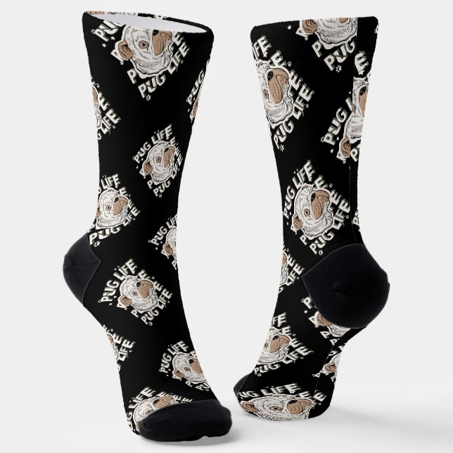 Calcetines Perro animal de la vida de Pug (Angular)