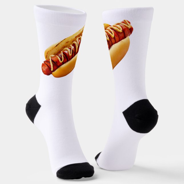 Calcetines Perro caliente de SlipperyJoe's con vibra de BBQ d (Angular)