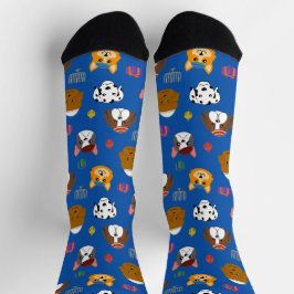 Calcetines Perro Cute Hannukah Pattered
