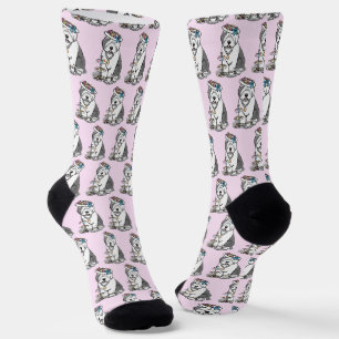 Calcetines Perro de oveja inglés viejo Fiesta de té de gitano