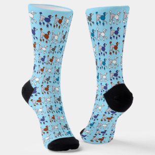 Calcetines Perro garrapado con arcoiris de raza mixta