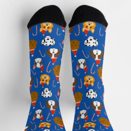 Calcetines Perro Navidad Cute Patterado