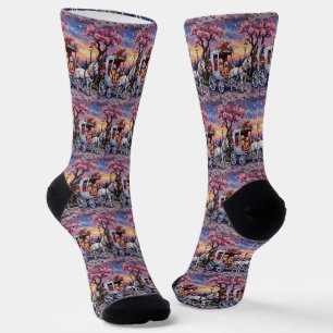 Calcetines Perro Setter Inglés Día de San Valentín