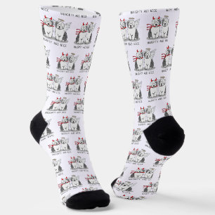 Calcetines Perros ingleses tristes y bonitos (Gris 1)