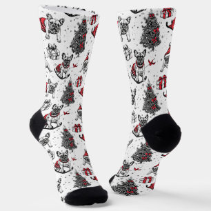 Calcetines Perros navidades en boceto de libros de arte