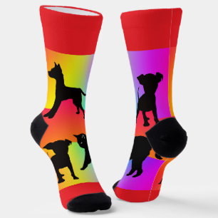Calcetines Perros Y Gatos De Arcoiris