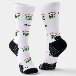 CALCETINES PERSONALIZABLE MODERNO ESTILO BLANCO VERIFICADO MA