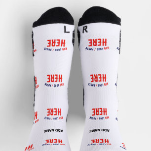 CALCETINES PERSONALIZABLE MODERNO ESTILO BLANCO VERIFICADO MA