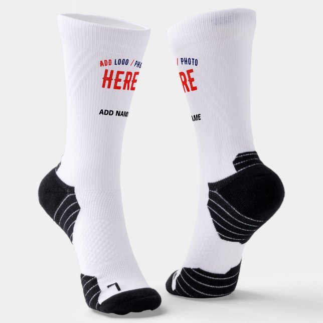 CALCETINES PERSONALIZABLE MODERNO ESTILO BLANCO VERIFICADO MA (Angular)