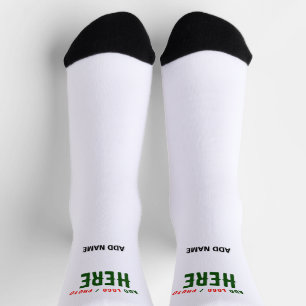 CALCETINES PERSONALIZABLE MODERNO ESTILO BLANCO VERIFICADO MA