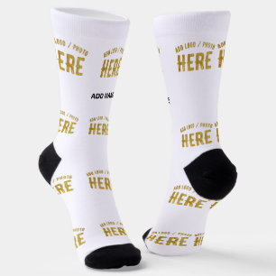 CALCETINES PERSONALIZABLE MODERNO ESTILO BLANCO VERIFICADO MA