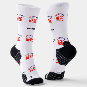 CALCETINES PERSONALIZABLE MODERNO ESTILO BLANCO VERIFICADO MA