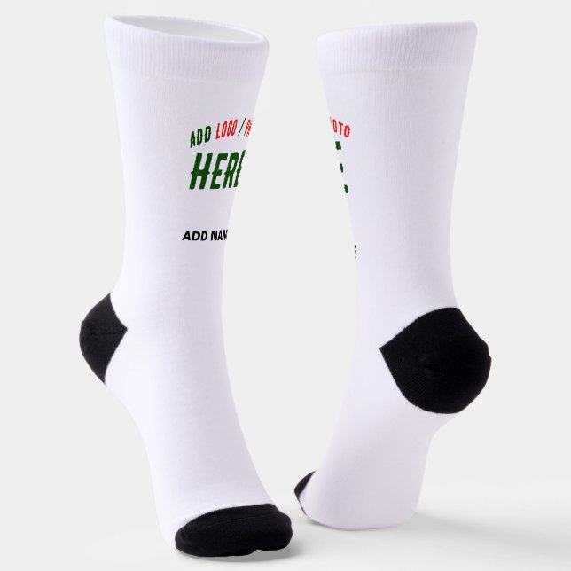 CALCETINES PERSONALIZABLE MODERNO ESTILO BLANCO VERIFICADO MA (Angular)