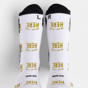CALCETINES PERSONALIZABLE MODERNO ESTILO BLANCO VERIFICADO MA
