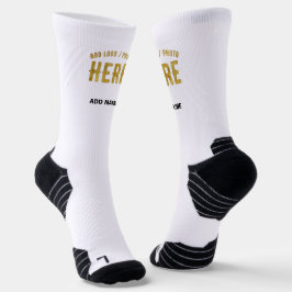 CALCETINES PERSONALIZABLE MODERNO ESTILO BLANCO VERIFICADO MA
