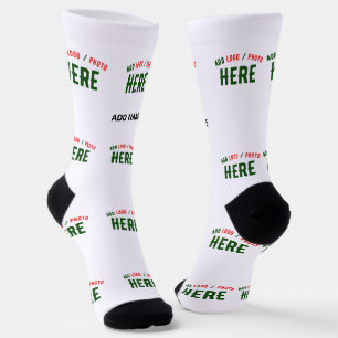 CALCETINES PERSONALIZABLE MODERNO ESTILO BLANCO VERIFICADO MA