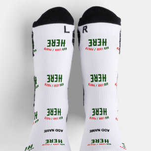 CALCETINES PERSONALIZABLE MODERNO ESTILO BLANCO VERIFICADO MA