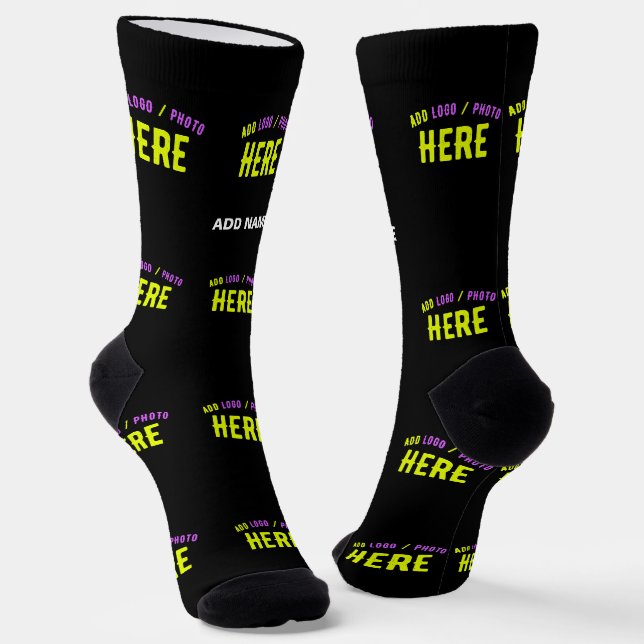 CALCETINES PERSONALIZABLE MODERNO ESTILO NEGRO VERIFICADO MAR (Angular)