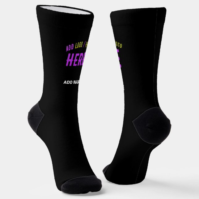 CALCETINES PERSONALIZABLE MODERNO ESTILO NEGRO VERIFICADO MAR (Angular)