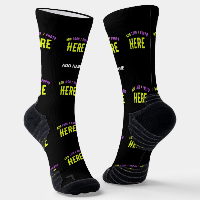 CALCETINES PERSONALIZABLE MODERNO ESTILO NEGRO VERIFICADO MAR (Angular)