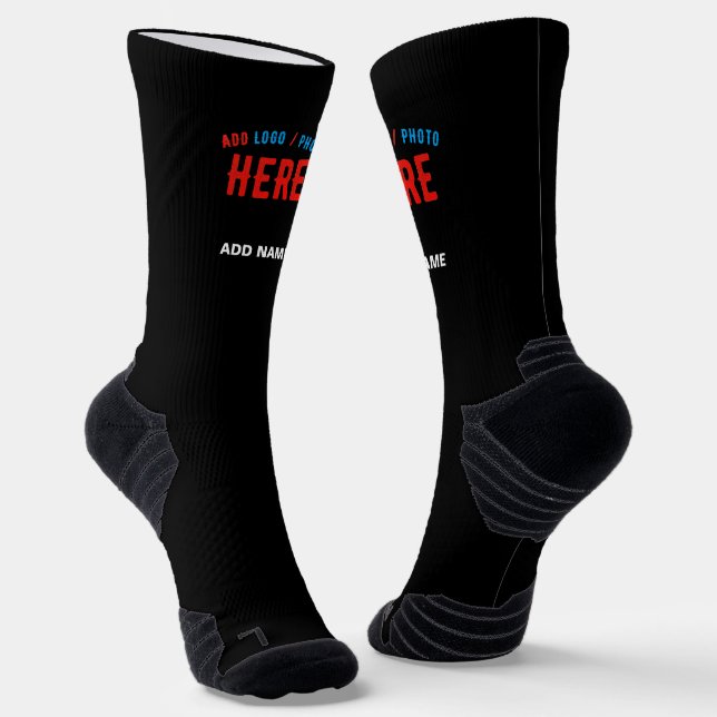 CALCETINES PERSONALIZABLE MODERNO ESTILO NEGRO VERIFICADO MAR (Angular)