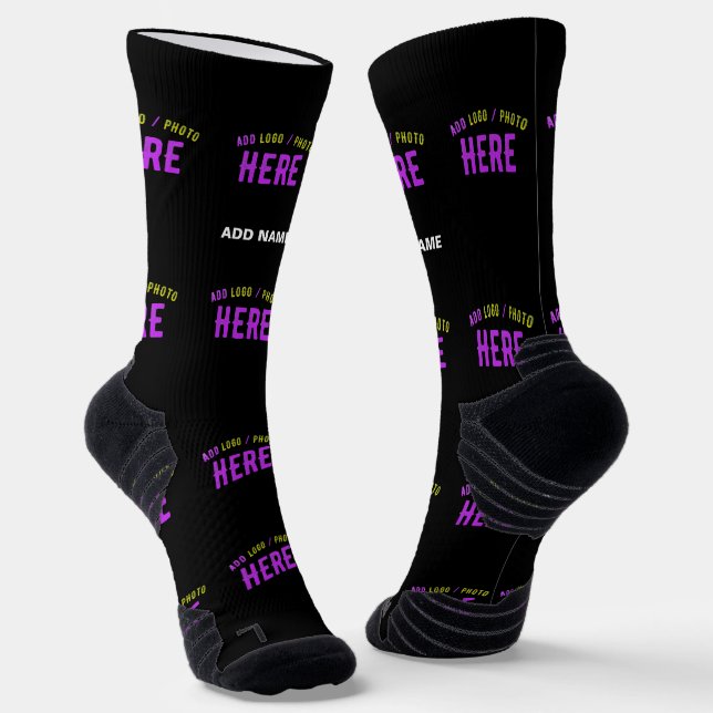 CALCETINES PERSONALIZABLE MODERNO ESTILO NEGRO VERIFICADO MAR (Angular)