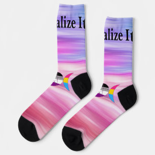 Calcetines Personalizable Triple Diosa Moon Pentacle Orgullo